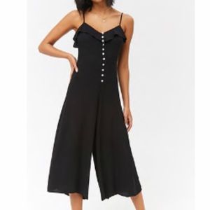 Black Culotte Jumpsuit